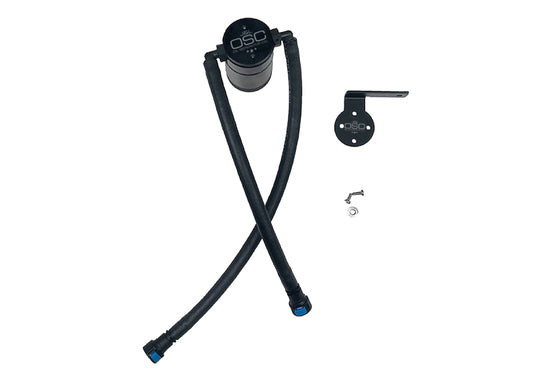 J&amp;L 19-26 Chevrolet Silverado/GMC Sierra 1500 5.3L V8 Driver Side Oil Separator 3.0 - Black Anod
