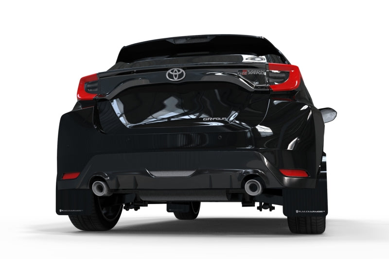 Rally Armor 20-26 Toyota GR Yaris Black Mud Flap w/Grey Logo