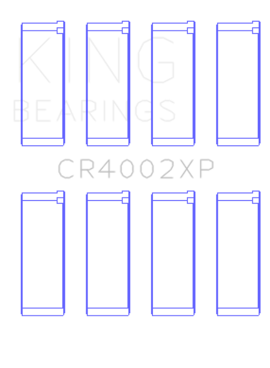 King Ford/Kia/Mazda DOHC 16 Valve/SOHC 16 Valve/SOHC 8 Valve Performance Rod Bearing Set - Size STD