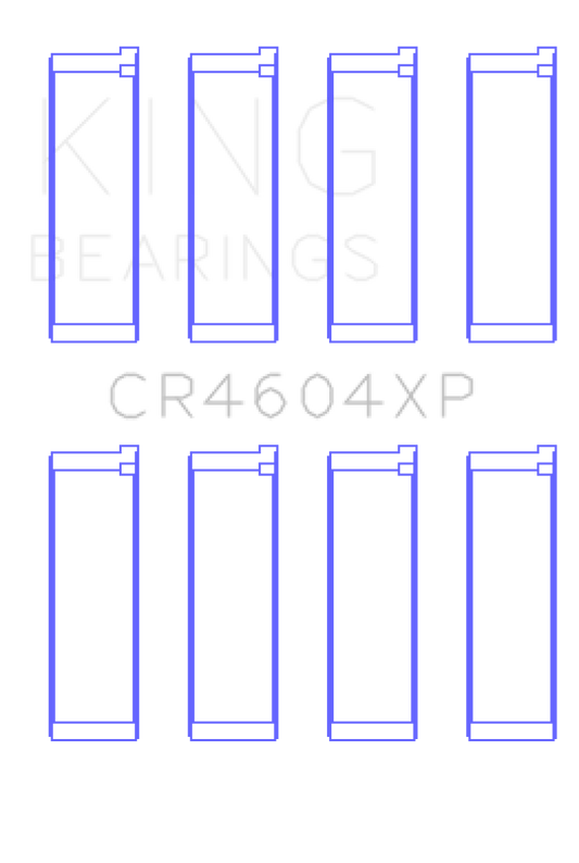 King 07-09 Mazdaspeed 3 L3-VDT MZR DISI (t) Duratec High Performance Rod Bearing Set - Size +0.50mm