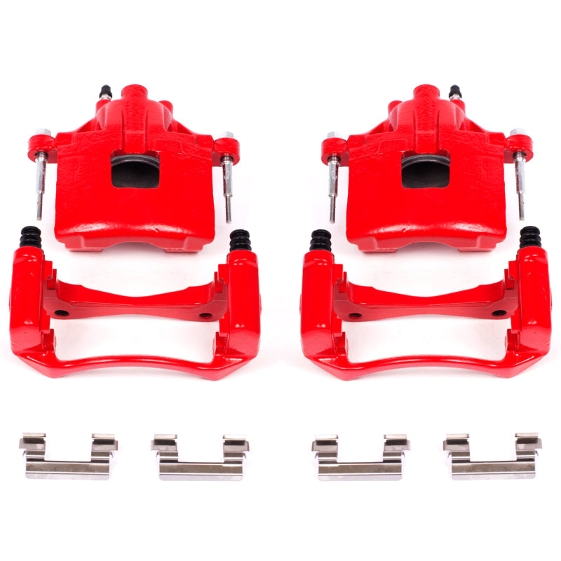 Power Stop 00-05 Buick LeSabre Front Red Calipers w/Brackets - Pair