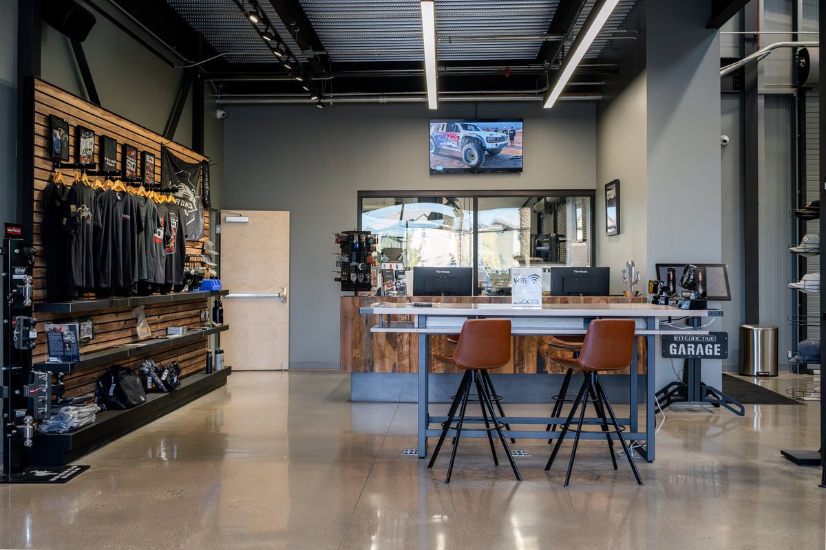 Bronco Barn main showroom and reception area