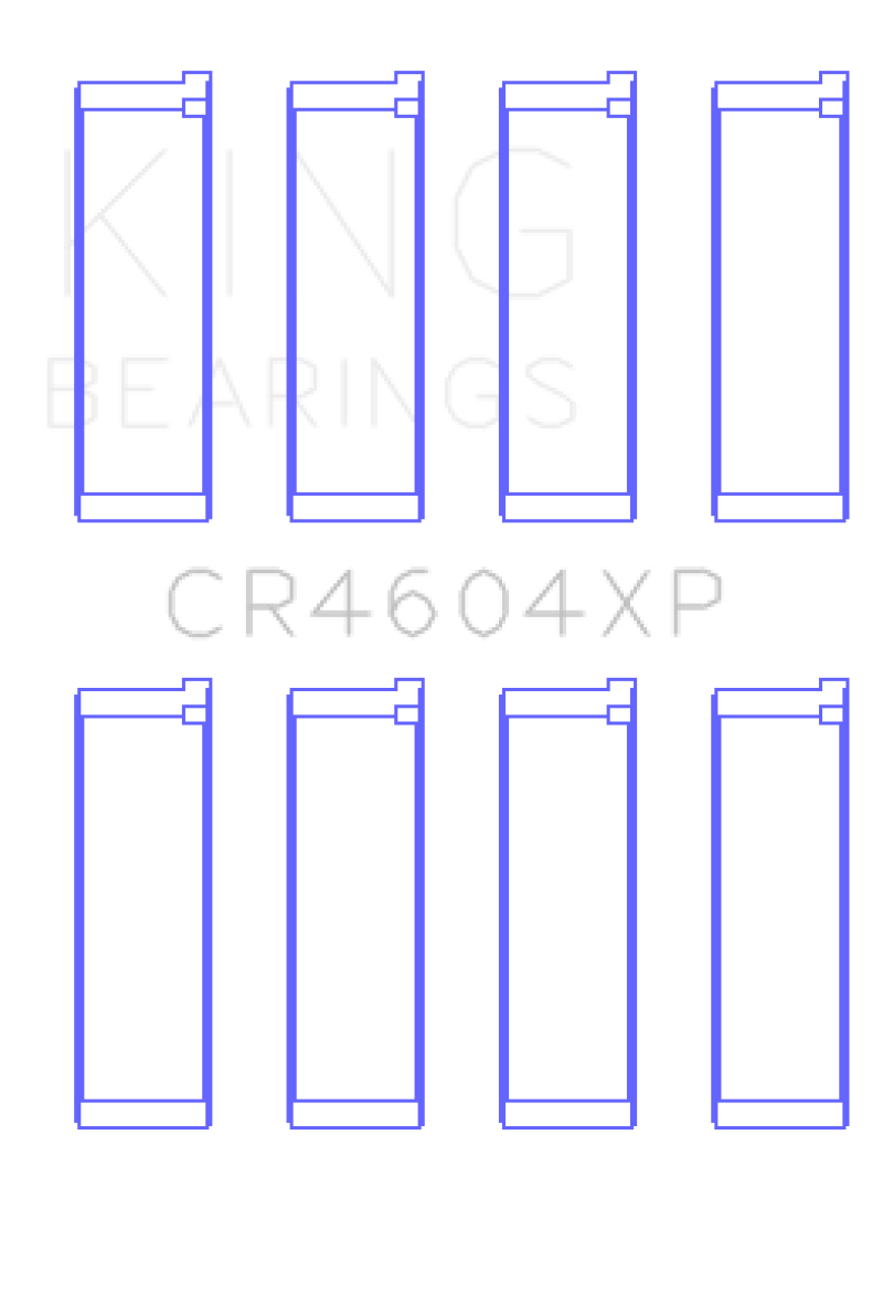 King 07-09 Mazdaspeed 3 L3-VDT MZR DISI (t) Duratec High Performance Rod Bearing Set - Size STD