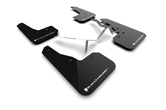 Rally Armor 22-26 Honda Civic/Civic Si/Sport Black UR Mud Flap w/White Logo