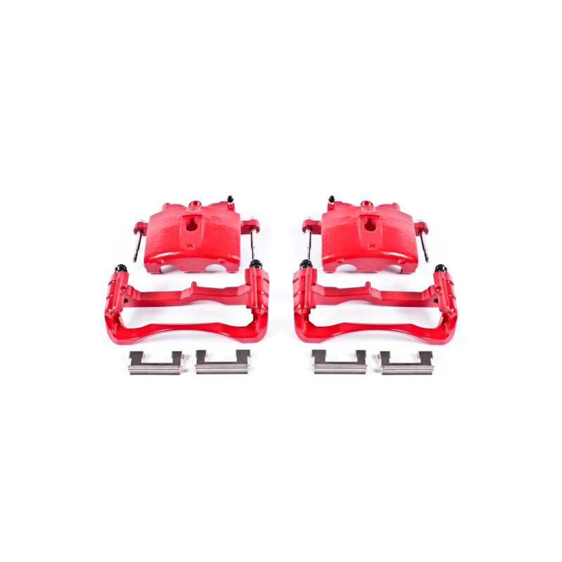 Power Stop 00-04 Cadillac DeVille Front Red Calipers w/Brackets - Pair