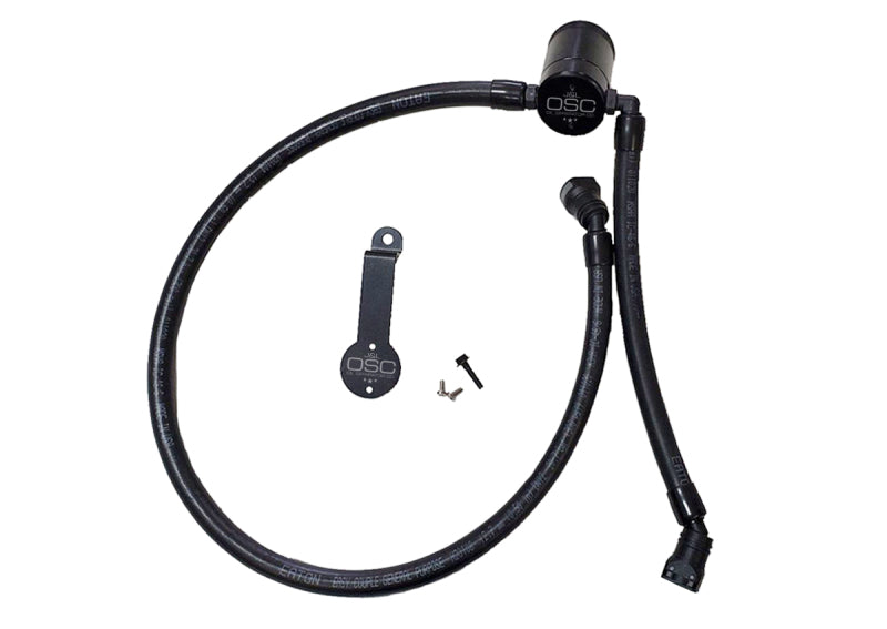 J&amp;L 18-25 Jeep Wrangler JL 3.6L Driver Side Oil Separator 3.0 - Black Anodized
